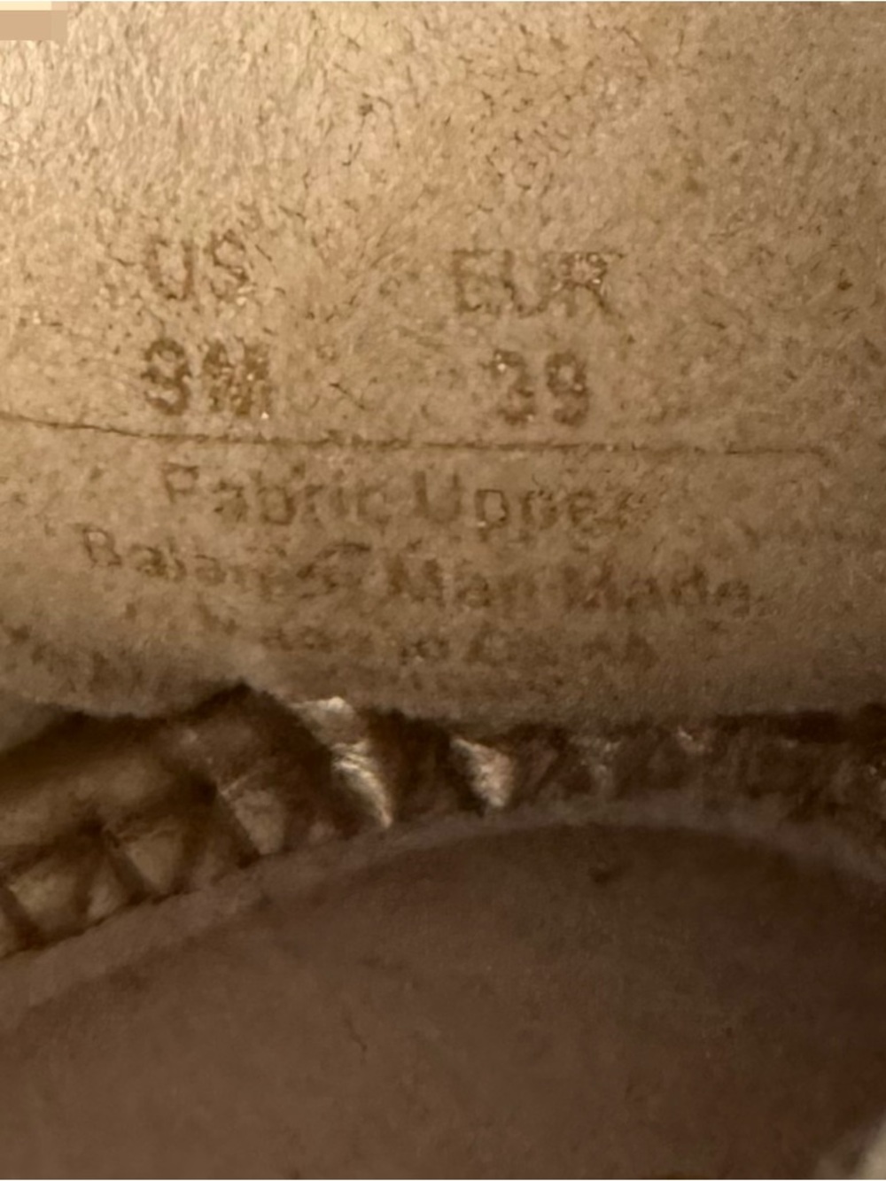 Sam Edelman Cream Canvas Espadrilles with Black Toe Cap - Picture 5 of 5